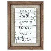 Wholesale - 9"x12" MS LIVE FAITH WALL ART C/P 4, UPC: 044021614372